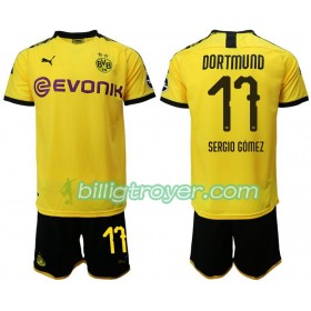Billige Fotballdrakter Borussia Dortmund Sergio Gomez 17 Barn Hjemmedraktsett 2019/20 Kortermet